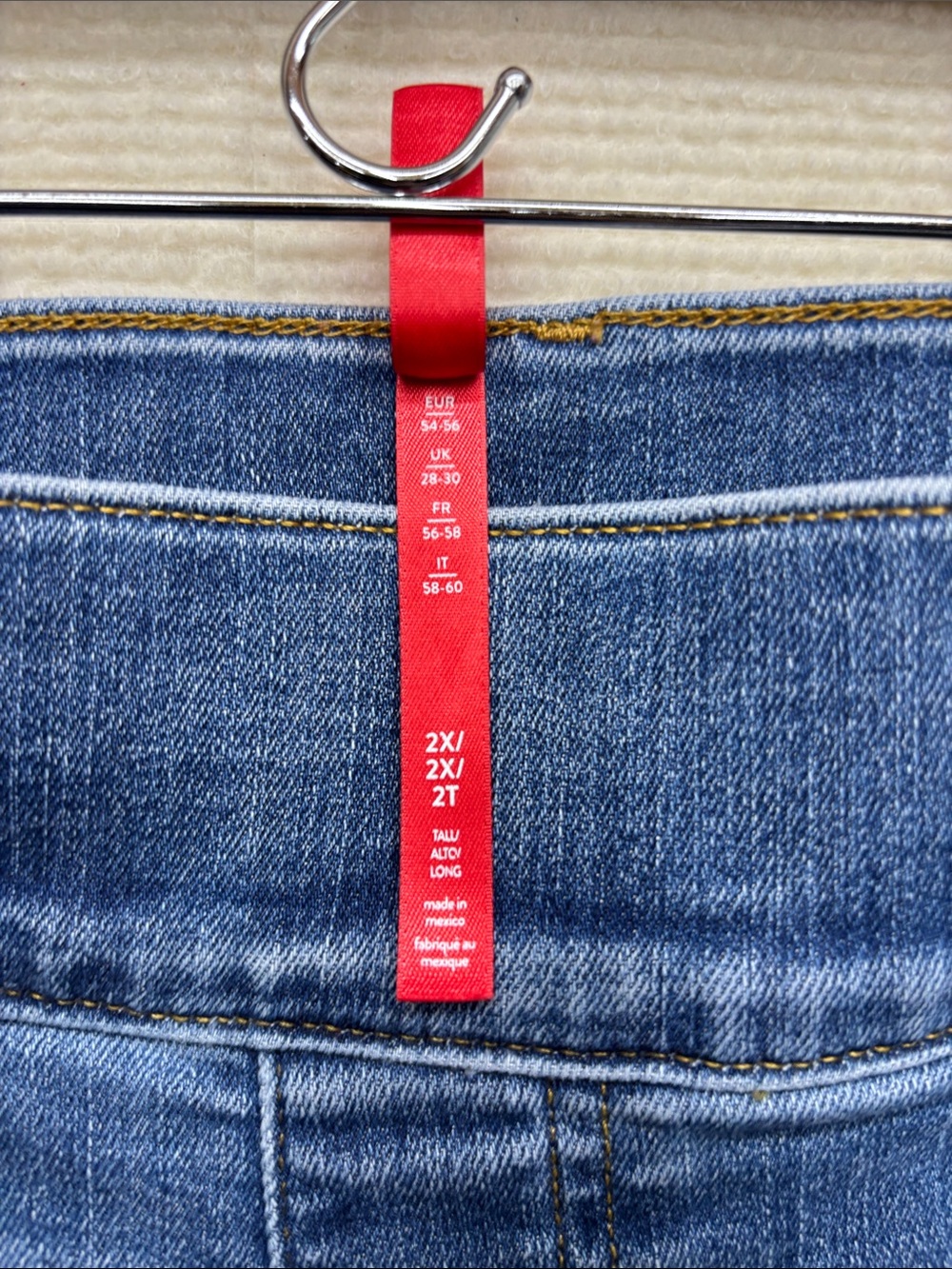 SPANX Blue Wide-Leg Denim Jeans - Picture 4 of 5